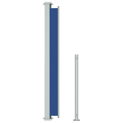 vidaXL kék behúzható oldalsó terasznapellenző 180 x 500 cm