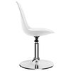 vidaXL 2 db fehér forgó műbőr étkezőszék