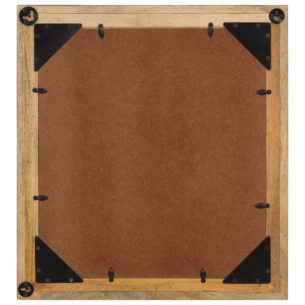 vidaXL &uuml;veg &eacute;s t&ouml;m&ouml;r mang&oacute;fa f&uuml;rdőszobat&uuml;k&ouml;r 55 x 1 x 60 cm