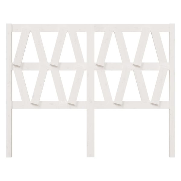 vidaXL feh&eacute;r t&ouml;m&ouml;r fenyőfa &aacute;gyfejt&aacute;mla 141 x 4 x 100 cm