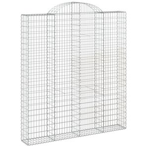 vidaXL &iacute;ves horganyzott vas gabion kos&aacute;r 200x30x220/240 cm