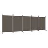 vidaXL 5 paneles antracitsz&uuml;rke sz&ouml;vet t&eacute;relv&aacute;laszt&oacute; 433x180 cm