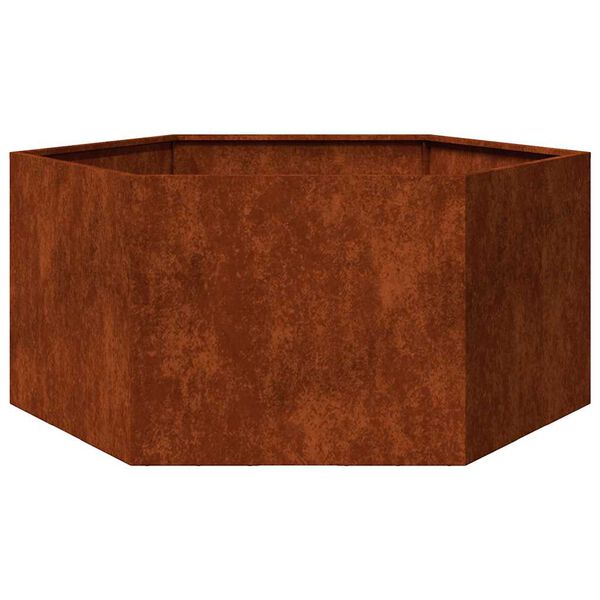 vidaXL rozsda sz&iacute;nű corten ac&eacute;l n&ouml;v&eacute;nytart&oacute; 90 x 90 x 45 cm