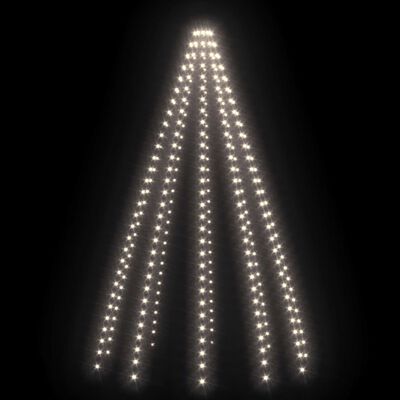 vidaXL karácsonyfa-fényháló 300 hideg fehér LED-del 300 cm