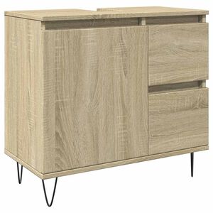 vidaXL sonoma t&ouml;lgy sz&iacute;nű szerelt fa f&uuml;rdőszobaszekr&eacute;ny 65x33x60 cm