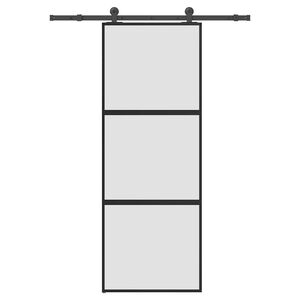vidaXL tol&oacute;ajt&oacute; vasalatokkal 76x205 cm edzett &uuml;veg&Alum&iacute;nium