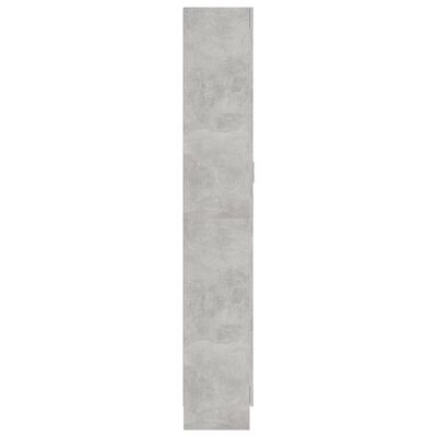 vidaXL betonszürke forgácslap könyvszekrény 82,5 x 30,5 x 185,5 cm