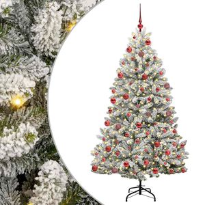 vidaXL Mű kar&aacute;csonyfa 180 cm 300 LED Meleg feh&eacute;r PVC &eacute;s Ac&eacute;l