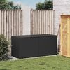 vidaXL fekete polyrattan kerti tárolóláda 283 L