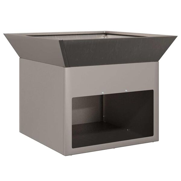 vidaXL Tűzrak&oacute; Rozsd&aacute;s 50 x 50 x 40 cm időj&aacute;r&aacute;s&aacute;ll&oacute; ac&eacute;l