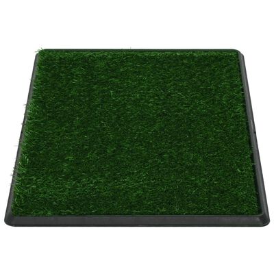 vidaXL zöld kisállat WC tálcával és műfűvel 76 x 51 x 3 cm