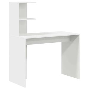vidaXL Asztal Feh&eacute;r 102 x 50 x 124 cm Szerelt Fa