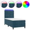 vidaXL s&ouml;t&eacute;tk&eacute;k b&aacute;rsony rug&oacute;s &eacute;s LED-es &aacute;gy matraccal 90x200 cm