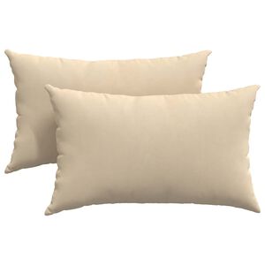 vidaXL Kanap&eacute; p&aacute;rn&aacute;k 2 db sz&ouml;vet Kr&eacute;m 50 x 30 cm