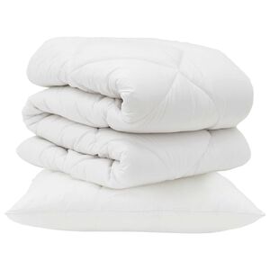 vidaXL Paplan p&aacute;rn&aacute;val 2 pcs Feh&eacute;r Mikrosz&aacute;l