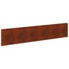 vidaXL Fűszeg&eacute;lyez&eacute;s 10 pcs 100 x 22 cm Ac&eacute;l Rozsd&aacute;s