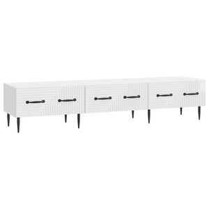 vidaXL TV szekr&eacute;ny Magasf&eacute;nyű Feh&eacute;r 147 x 34,5 x 30 cm Szerelt Fa