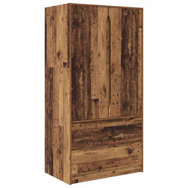 vidaXL Cabinet fi&oacute;kkal t&aacute;rol&oacute;val &Ouml;reg fa 79,5 x 49 x 156 cm M&eacute;rn&ouml;ki fa