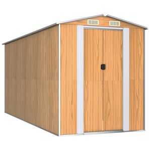 vidaXL vil&aacute;gosbarna horganyzott ac&eacute;l kerti f&eacute;szer 192 x 440 x 223 cm