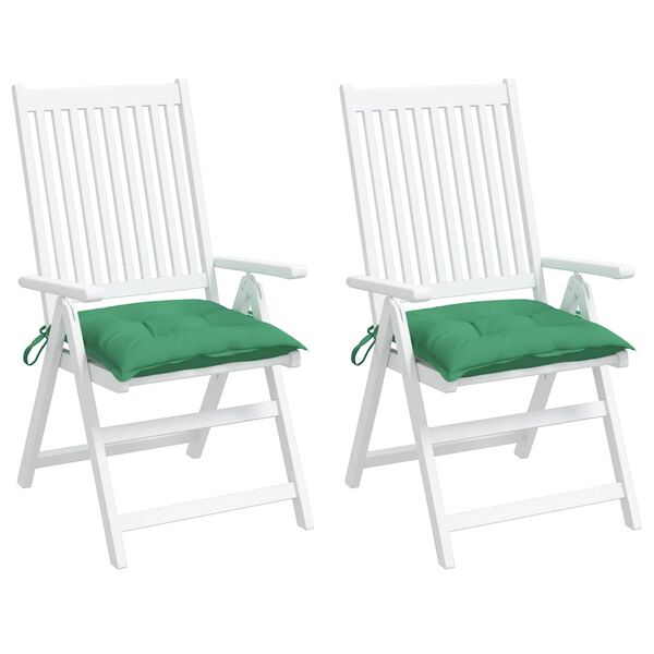 vidaXL 2 db zöld oxford szövet raklappárna 50 x 50 x 7 cm