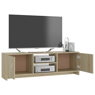vidaXL sonoma tölgy színű forgácslap TV-szekrény 120 x 30 x 37,5 cm
