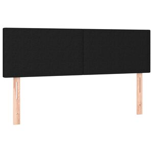 vidaXL fekete sz&ouml;vet fejt&aacute;mla 144x5x78/88 cm