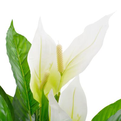 vidaXL fehér, cserepes műflamingóvirág 90 cm