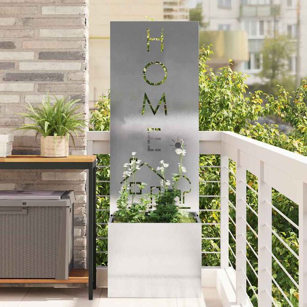 vidaXL Kertv&eacute;dő v&aacute;szon Ez&uuml;st 50 x 140 cm Rozsdamentes ac&eacute;l