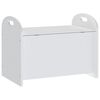vidaXL fehér MDF gyermek tárolópad 62 x 40 x 46,5 cm