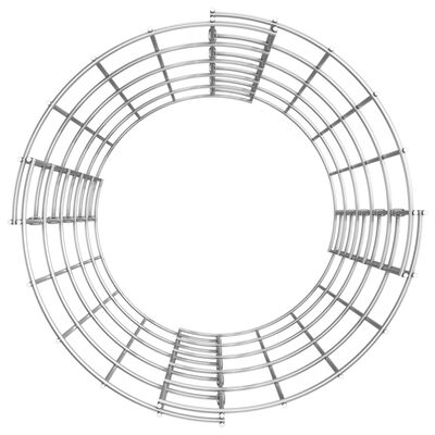 vidaXL kör alakú horganyzott acél gabion oszlop Ø30 x 50 cm