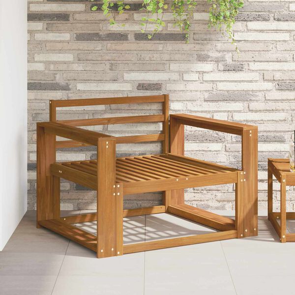 vidaXL K&uuml;lt&eacute;ri k&ouml;z&eacute;pső kanap&eacute; T&ouml;m&ouml;r Ak&aacute;cfa Term&eacute;szetes