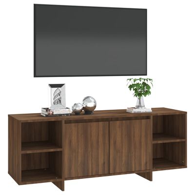 vidaXL barna tölgyszínű forgácslap TV-szekrény 130 x 35 x 50 cm
