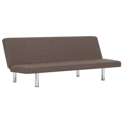 282201 vidaXL Sofa Bed Taupe Polyester