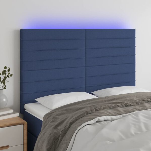 vidaXL k&eacute;k sz&ouml;vet LED-es fejt&aacute;mla 144x5x118/128 cm