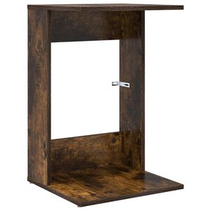 vidaXL Oldal asztal F&uuml;st&ouml;lt t&ouml;lgy 40 x 38 x 62,5 cm Szerelt Fa