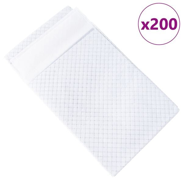 vidaXL Háziállat Képző Párna Egyszínű 200 pcs 120 x 80 cm
