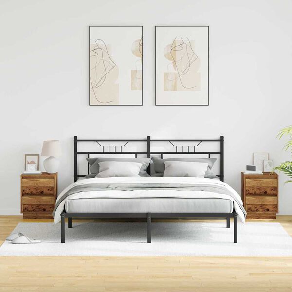 vidaXL &Eacute;jjeliszekr&eacute;ny fi&oacute;kkal 2 pcs &Ouml;reg fa 39 x 34,5 x 50 cm Faanyag