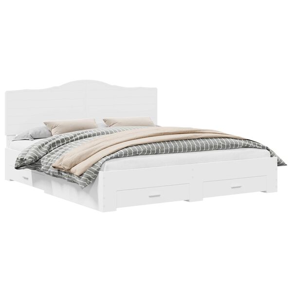 vidaXL &Aacute;gykeret fejt&aacute;ml&aacute;val fi&oacute;kkal Feh&eacute;r 180 x 200 cm Faanyag