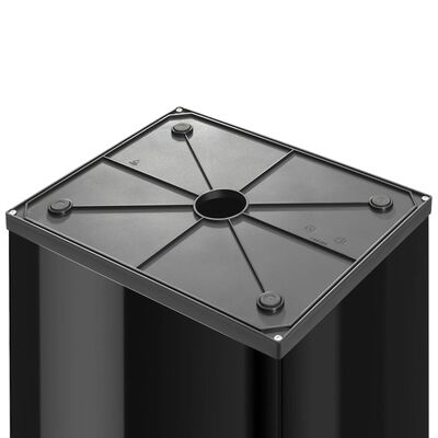 Hailo Big-Box Swing XL-es méretű fekete szemeteskuka 52 L