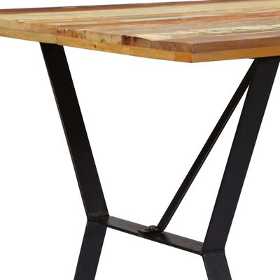 vidaXL tömör újrahasznosított fa étkezőasztal 140 x 80 x 76 cm