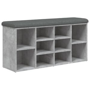 vidaXL betonsz&uuml;rke szerelt fa cipőt&aacute;rol&oacute; pad 102 x 32 x 50 cm