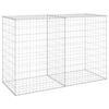 vidaXL horganyzott ac&eacute;l gabion fal fed&eacute;llel 150 x 60 x 100 cm