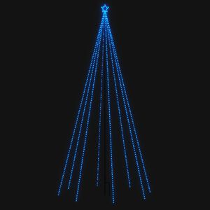 vidaXL k&eacute;k LED kar&aacute;csonyfa belt&eacute;ri k&uuml;lt&eacute;ri 576 LED 3,6 m