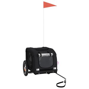 vidaXL fekete oxford sz&ouml;vet &eacute;s vas kis&aacute;llatsz&aacute;ll&iacute;t&oacute; ker&eacute;kp&aacute;r-ut&aacute;nfut&oacute;