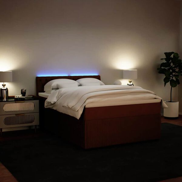 vidaXL r&oacute;zsasz&iacute;n b&aacute;rsony rug&oacute;s &aacute;gy matraccal 140x190 cm