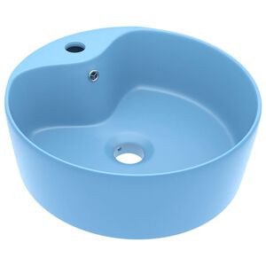 vidaXL matt vil&aacute;gosk&eacute;k luxus ker&aacute;mia mosd&oacute;kagyl&oacute; t&uacute;lfoly&oacute;val 36x13 cm