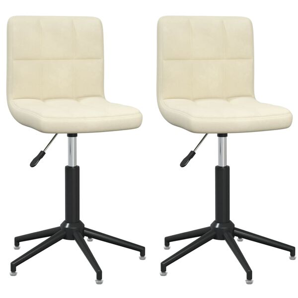 vidaXL 2 db kr&eacute;msz&iacute;nű b&aacute;rsony forg&oacute; &eacute;tkezősz&eacute;k