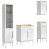 vidaXL F&uuml;rdőszoba b&uacute;tor szett FLORO 4 db Feh&eacute;r 35 x 30 x 160 cm