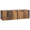 vidaXL Fali TV szekr&eacute;ny Antik Fa 98 x 31 x 30 cm Szerelt Fa