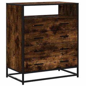 vidaXL f&uuml;st&ouml;s t&ouml;lgy szerelt fa fi&oacute;kos szekr&eacute;ny 70x41x83,5 cm